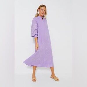 Tuckernuck Hyacinth House Embroidered Wisteria Caftan